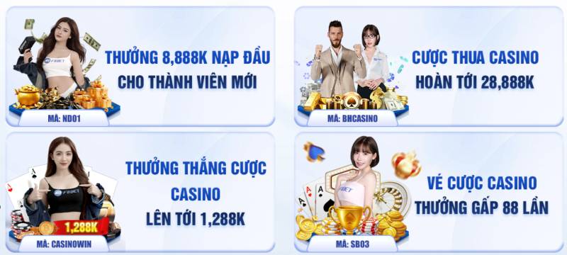 Chính sách khuyến mãi riêng cho live casino